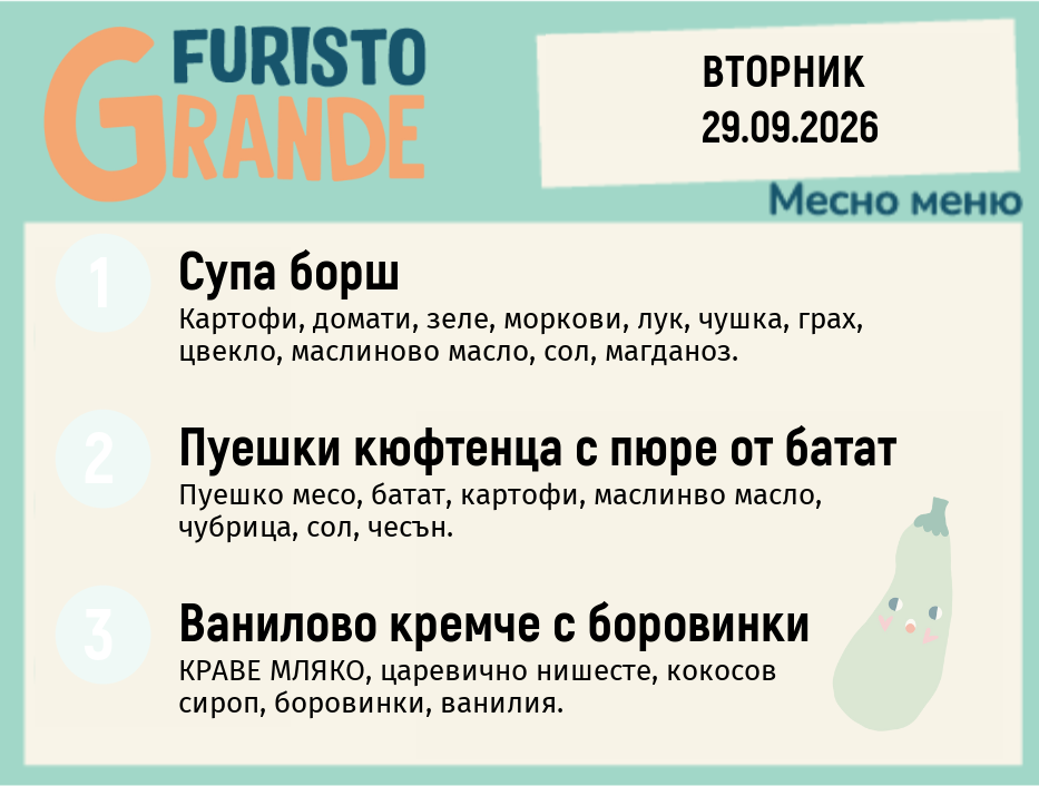 Меню 29.09 месно 300гр.