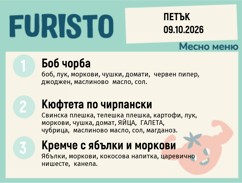 Меню 09.10 месно 200гр.