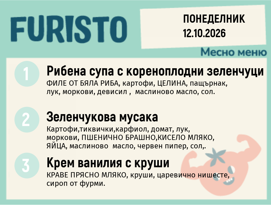 Меню 12.10 месно 200гр.