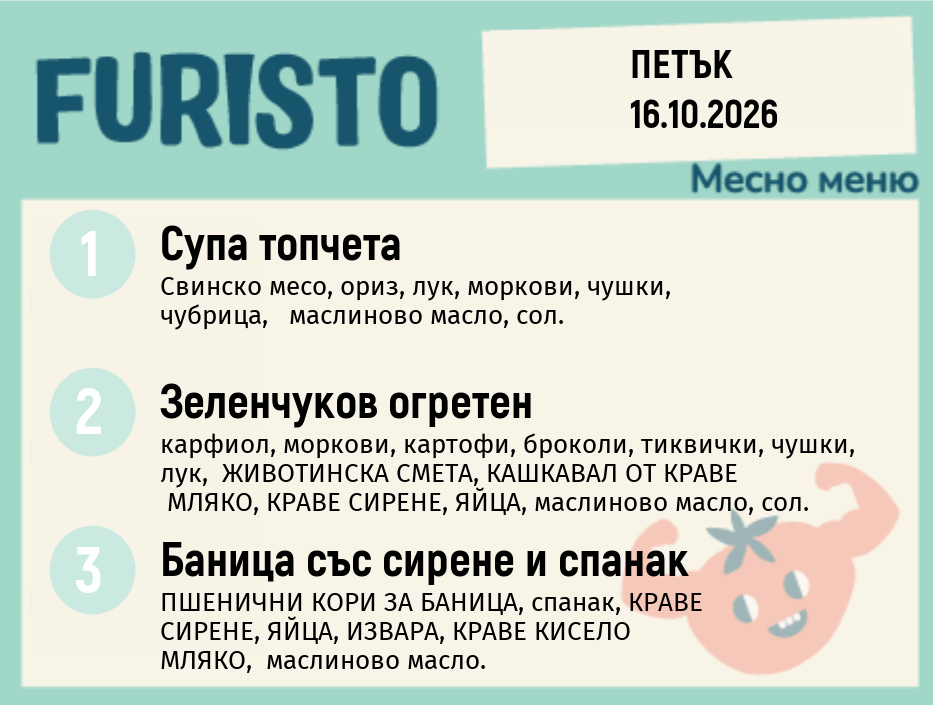 Меню 16.10 месно 200гр.