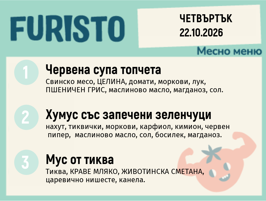 Меню 22.10 месно 200гр.