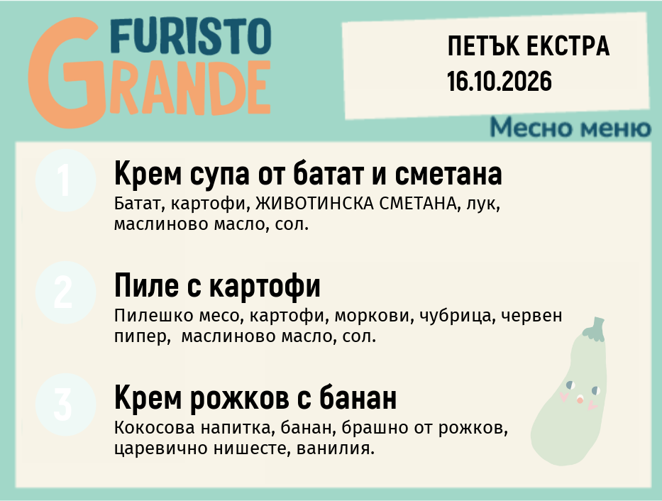 Меню 16.10 Екстра месно 300гр.