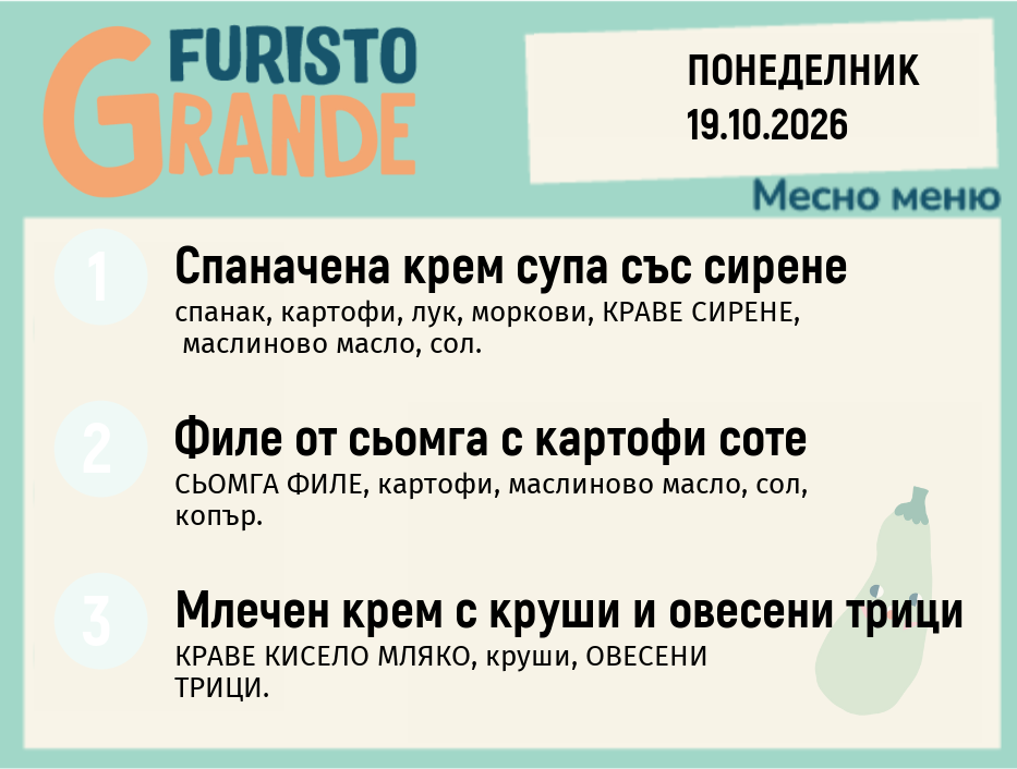 Меню 19.10 месно 300гр.