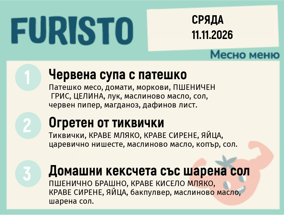 Меню 11.11 месно 200гр.