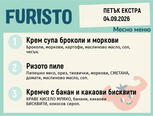 Меню 04.09 Екстра месно 200гр.